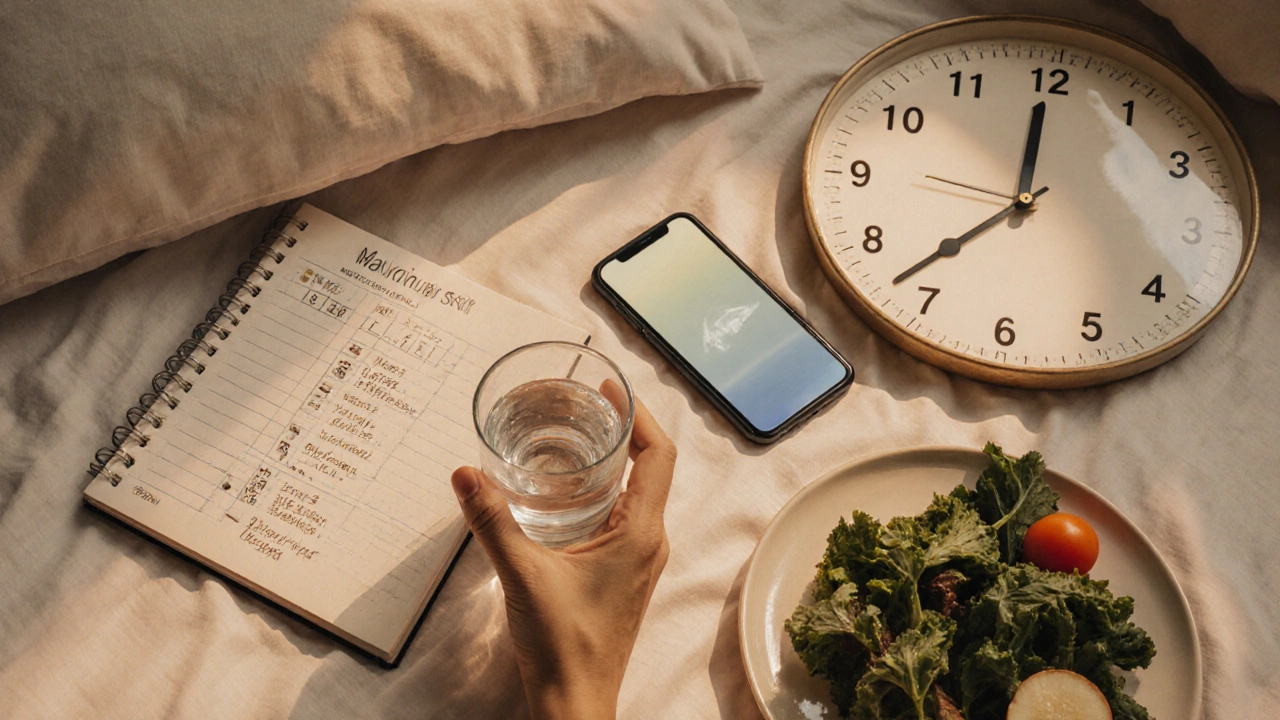 Сбалансированный образ жизни: сон, питание, ведение дневника — ключ к здоровой коже.