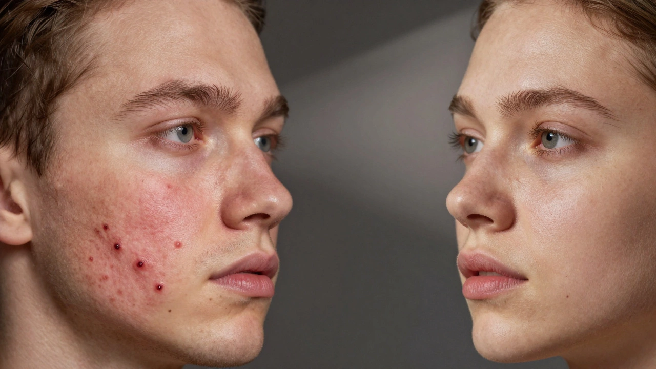 Преображение кожи от акне к чистой и здоровой коже.