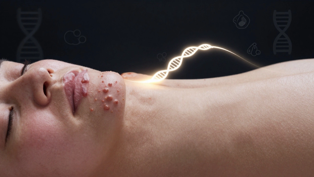 Преображение кожи: от глубоких узлов к гладкой коже после лечения.