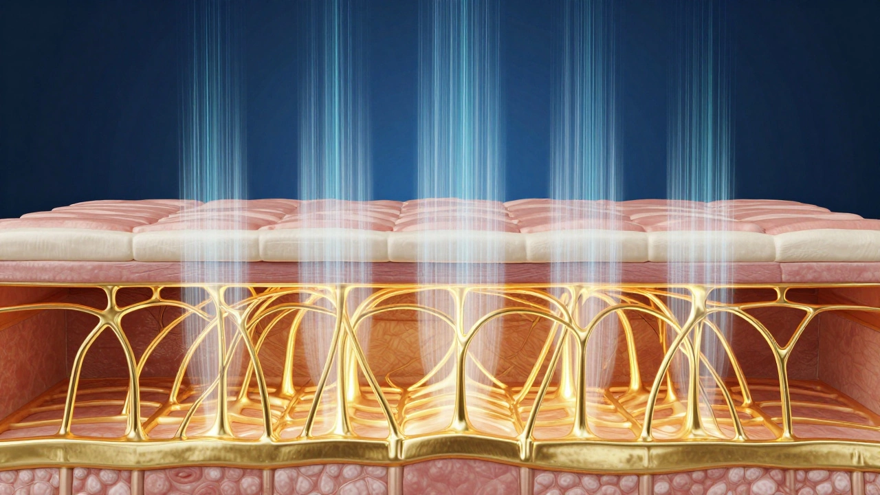 Концептуальная схема работы HIFU-лифтинга по воздействию на SMAS-слой кожи
